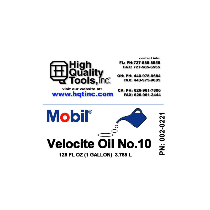Mobil Velocite 10 Spindle Oil Gallon(Oils Must Ship Via Ups Ground)